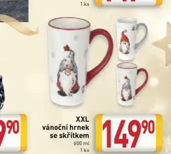 Xxl vánoční hrnek se skřítkem