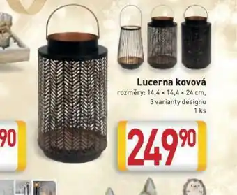 Lucerna kovová