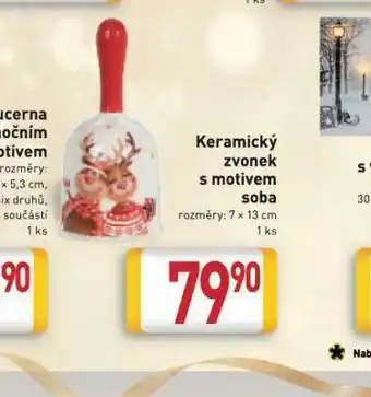 Billa Keramický zvonek s motivem soba nabídka