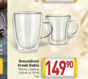 Billa Dvoustěnný hrnek doblo nabídka