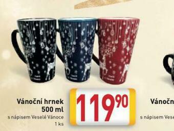 Billa Vánoční hrnek nabídka