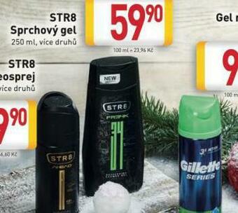 Billa Str8 sprchový gel nabídka