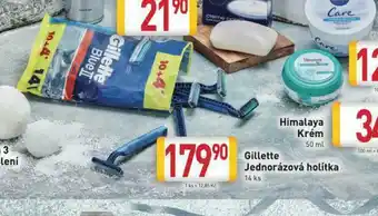 Billa Gillette jednorázová holítka nabídka