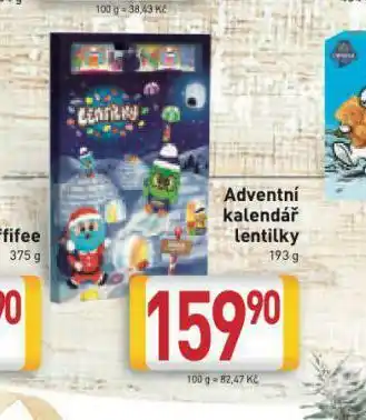 Billa Adventní kalendář lentilky nabídka