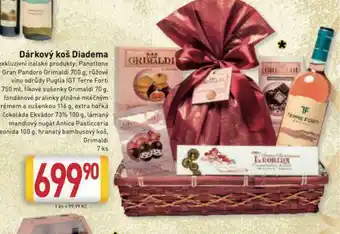 Billa Dárkový koš diadema nabídka