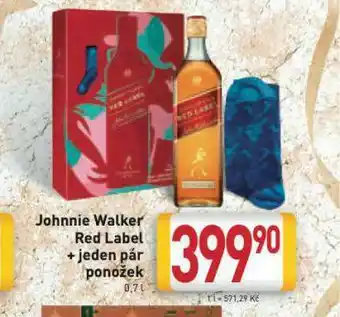 Billa Johnnie walker red label + 1 pár ponožek nabídka