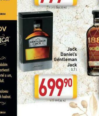 Billa Jack daniel´s gentleman jack nabídka