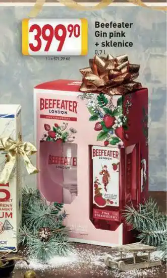 Billa Beefeater gin pink + sklenice nabídka