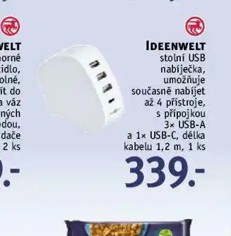 Stolní usb nabíječka