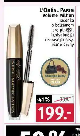 Rossmann Loreal paris řasenky nabídka