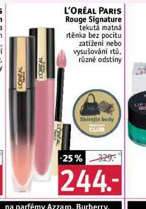 Rossmann Loreal tekutá matná rtěnka nabídka