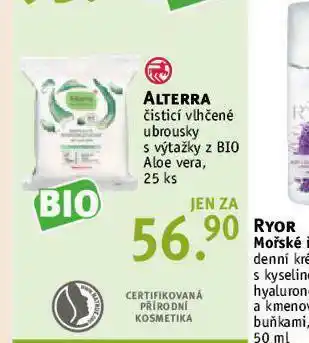 Rossmann Alterra čistící vlhčené ubrousky nabídka