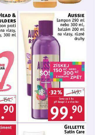 Rossmann Aussie šampon, balzám nabídka