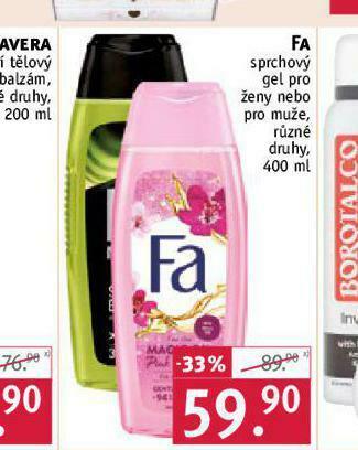 Rossmann Fa sprchový gel nabídka