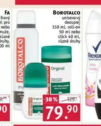 Rossmann Borotalco unisexový sprej nabídka