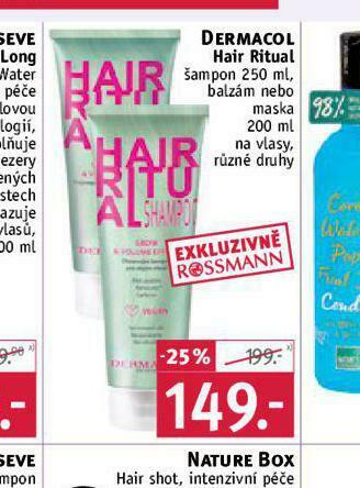 Rossmann Dermacol hair ritual šampon, balzám nabídka