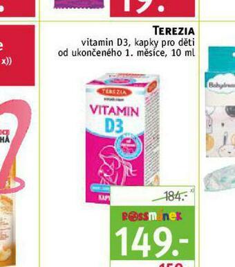 Rossmann Terezia vitamin d3 kapky pro děti nabídka