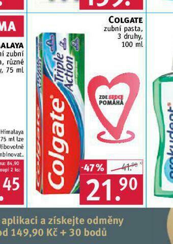 Rossmann Colgate zubní pasta nabídka