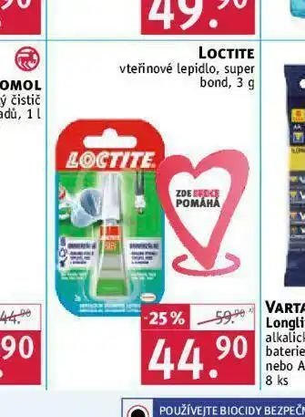 Loctite vteřinové lepidlo