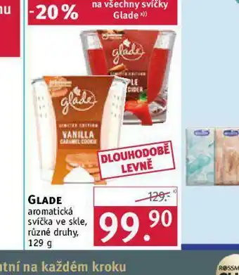 Rossmann Glade aromatická svíčka nabídka