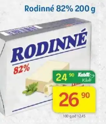 Kubík potraviny Rodinné 82% 200 g nabídka