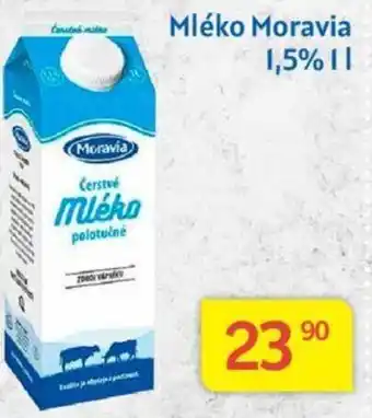 Kubík potraviny Mléko Moravia 1,5% 1L nabídka
