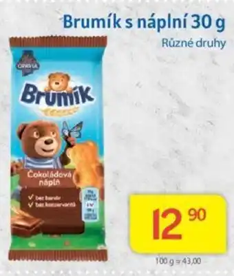 Kubík potraviny Brumík s náplní 30 g nabídka