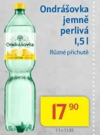Kubík potraviny Ondrášovka jemně perlivá 1,5L nabídka