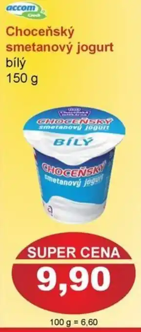 PLUS JIP Choceňský smetanový jogurt nabídka