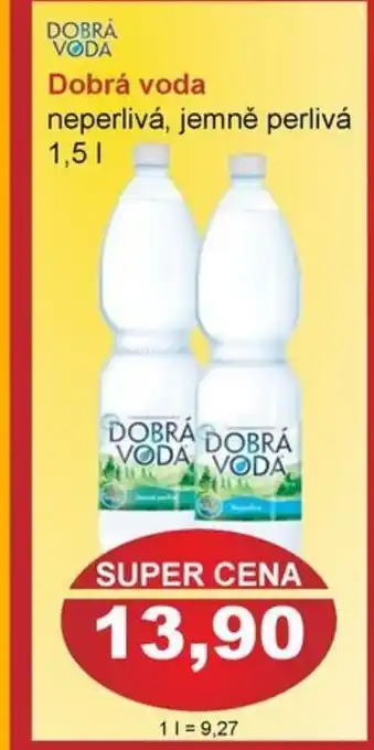 PLUS JIP Dobrá voda neperlivá, jemně perlivá 1.5L nabídka
