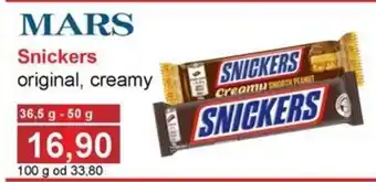 PLUS JIP Snickers original, creamy nabídka