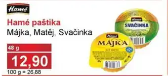PLUS JIP Hamé paštika Májka, Matěj, Svačinka nabídka
