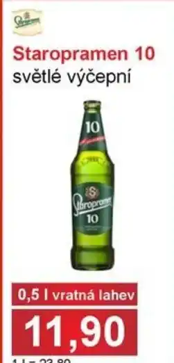 PLUS JIP Staropramen 10 světlé výčepní nabídka