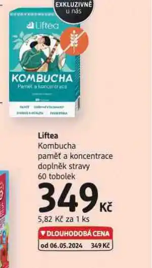 dm drogerie Liftea kombucha nabídka