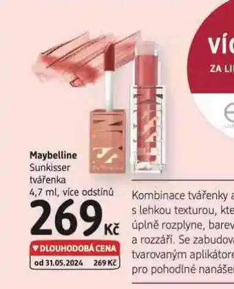 dm drogerie Maybelline tvářenka nabídka