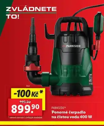 Lidl Ponorné čerpadlo na čistou vodu 400 w nabídka