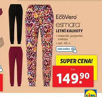 Lidl Letní kalhoty nabídka