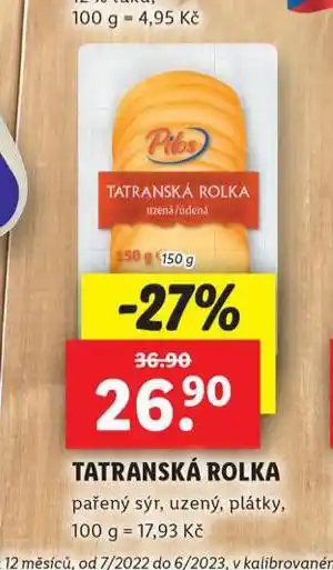 Lidl Tatranská rolka nabídka