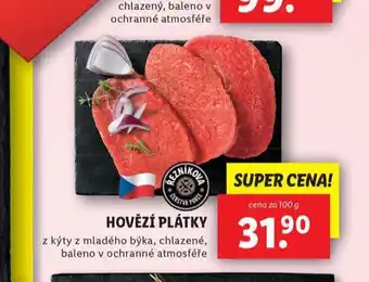 Lidl Hovězí plátky nabídka