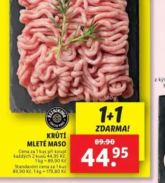 Lidl Krůtí mleté maso nabídka