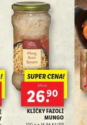 Lidl Klíčky fazolí mungo nabídka