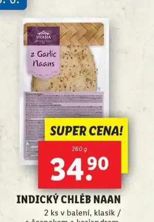 Lidl Indický chléb naan nabídka