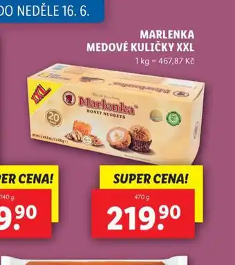 Lidl Marlenka medové kuličky xxl nabídka
