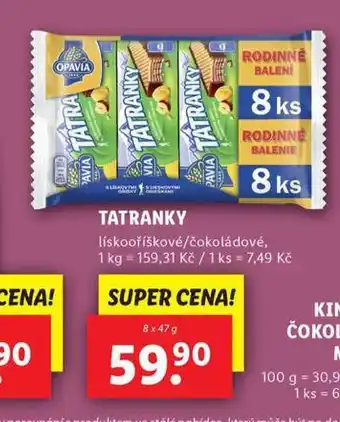 Lidl Tatranky nabídka