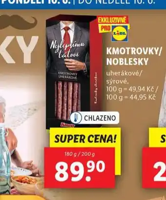 Lidl Kmotrovky / noblesky nabídka