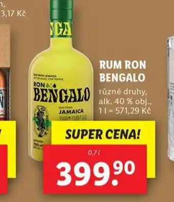 Lidl Rum ron bengalo nabídka