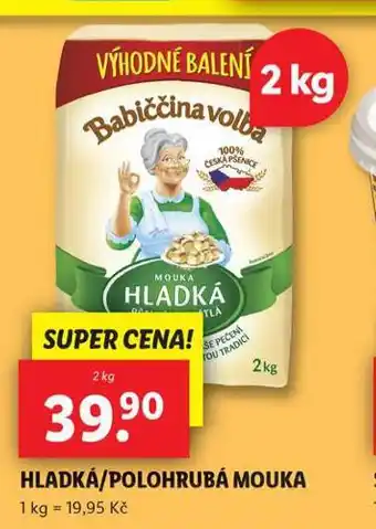 Lidl Hladká / polohrubá mouka nabídka