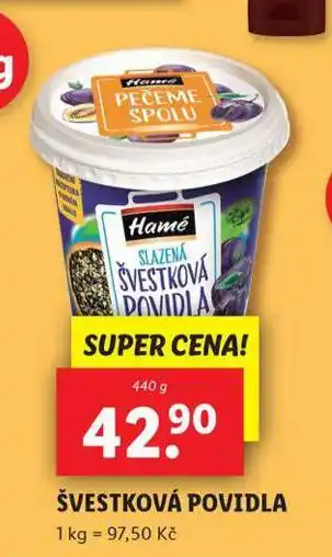 Lidl Švestková povidla nabídka