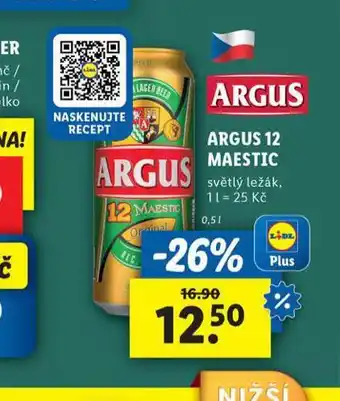 Lidl Pivo argus 12 maestic nabídka