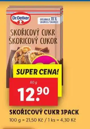 Lidl Skořicový cukr nabídka
